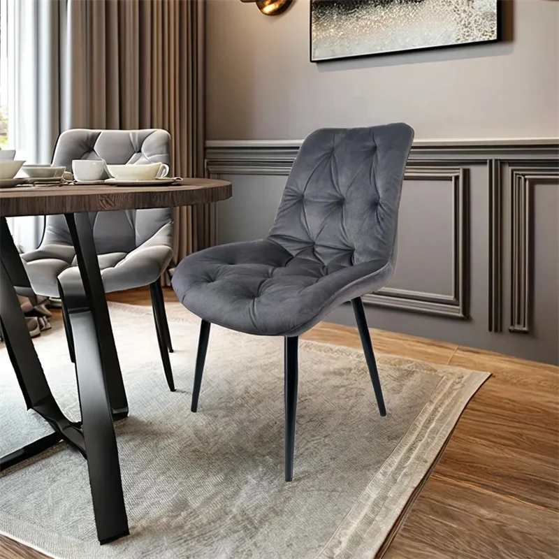 High Quality Velvet Dining Chair Upholstered Comfortable Stylish Chairs for Living Room