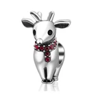 Christmas Charm Jewelry Christmas 925 Sterling Silver Christmas Charm Beads Bracelet Bangle Jewelry Making