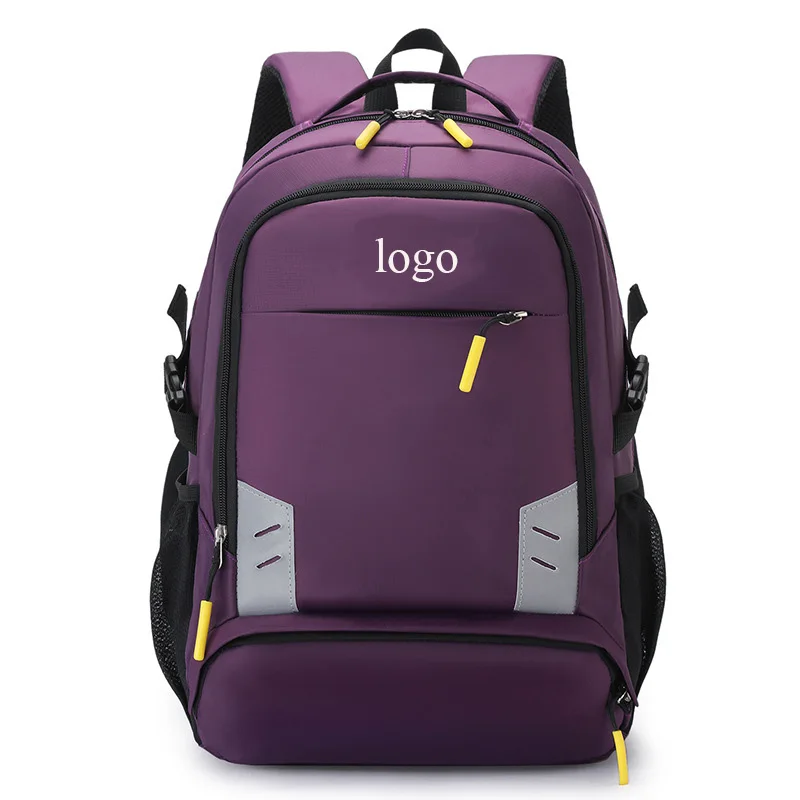 Hot Selling Custom Wholesale Large Capacity School Bag School Polyester Backpack With Reflective Strip For Girls Boys