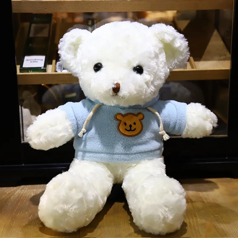Gift Box 30cm 40cm Sweater Teddy Bear to Send Girlfriend Activity Logo Plush Toy Doll Opp Bag Unisex Masha and The Bear 25cm