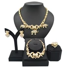 Jewelry Set 2021 Fashion New Gold Plated 18K Elephant XOXO Women's Jewelry Set