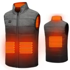 Vest USB 5V Battery Powered Cheap Waistcoat Winter Warm S-4XL Polyester Men 4 Fevers Heated Vest