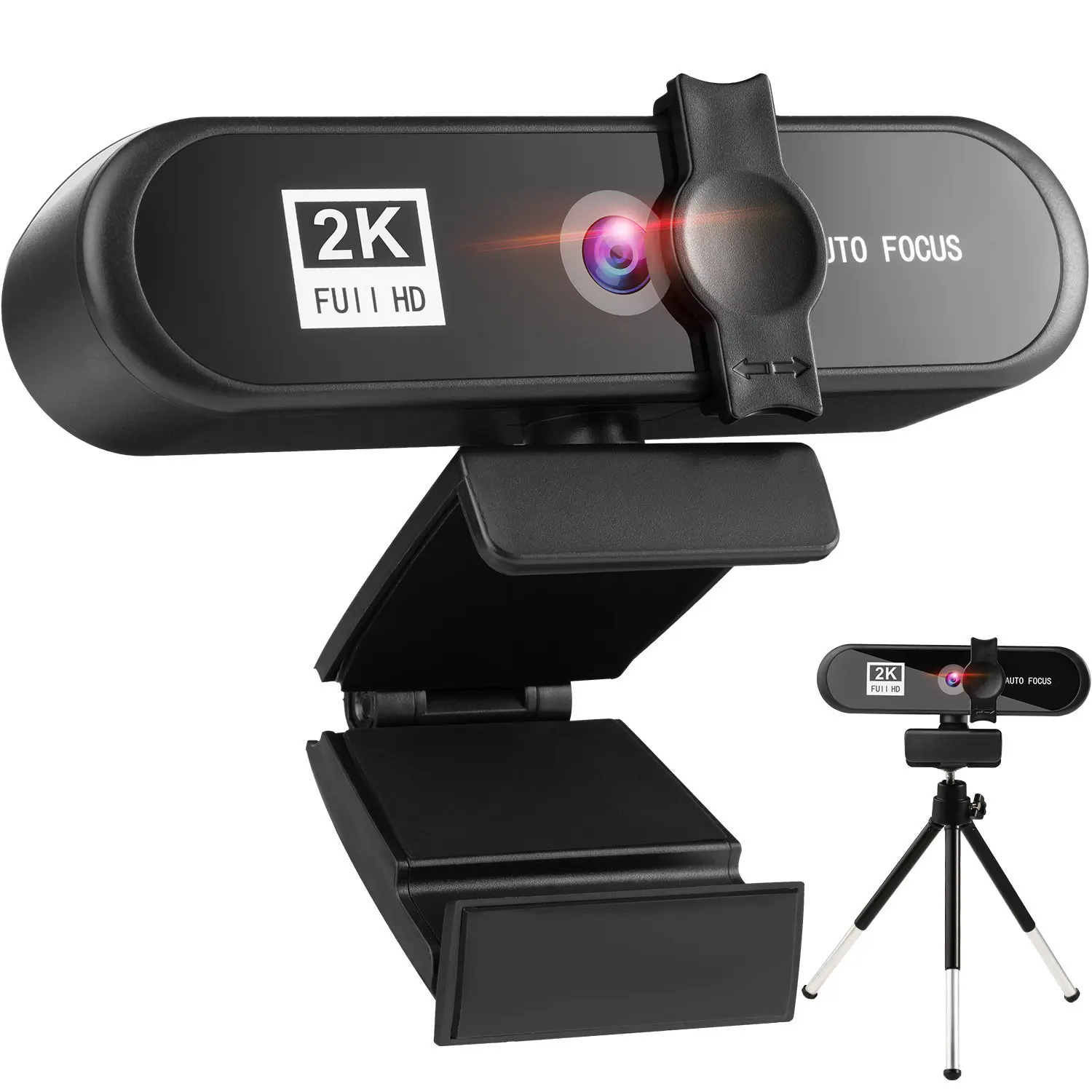 2K Full HD Webcam with Microphone for Desktop USB PC Web Camera 5MP Streaming Webcam