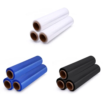 Fast Delivery Black Color Wrapping Packing power Stretch Film Lldpe Pallet Stretch Film For Machine Use
