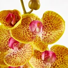 Green Free Sample High Quality Outdoor Wedding Green Plant Wall Decoration 8 Head Butterfly Orchid Artificial Flowers