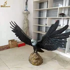 Eagle Wholesale Life Size Animal Statue Large Garden Metal Bronze Eagle Sculpture