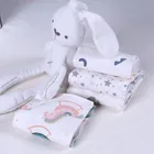 Kids Towel Wholesale Baby Wrap Blanket 100% Cotton Blanket Kids Towel Soft Bedding Blanket Soft Gauze Quilt