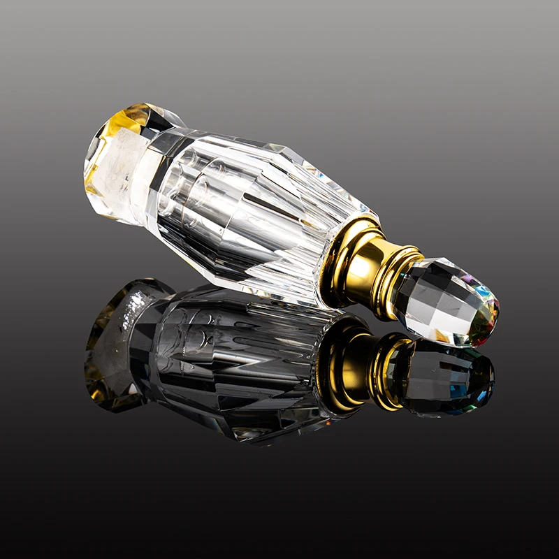 product new design beveled edge atmospheric 6ml glass empty bottle can be customized fashionable crystal perfume bottle-7