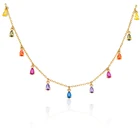 Sterling Silver Silver Name Necklace Temperament Fashion S925 Sterling Silver Color Diamond Pendant Necklace