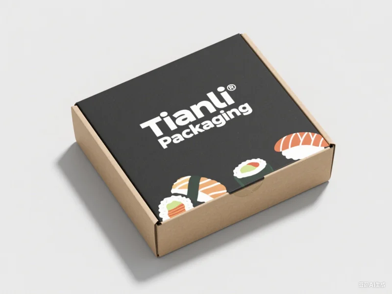 product popular custom logo sushi packaging newest design take away take out food sushi box with paper divider greaseproof tissue paper-3