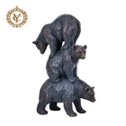 Table Decoration Resin Table Top With 3 Bears Resin Bear Decoration Resin Table Top