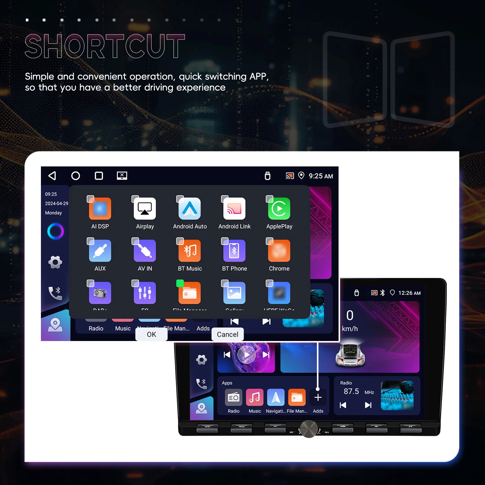 android auto gps wifi fm rds ai dsp bt eq a4170-14