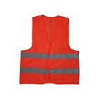 Vest High Visible Custom Fluorescent Yellow Gray Bar Safety Vest
