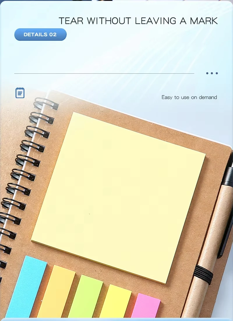 Customizable logo kraft notepad with pen memo sticky notes spiral notebook printed promotion custom notepads with pen Customizable logo kraft notepad with pen memo sticky notes spiral notebook printed promotion custom notepads with pen