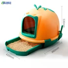 Eco-friendly PP Fully Enclosed Drawer Type Toilet Extra Large Cat Litter Box Anti-Dust Odor Lovely Design