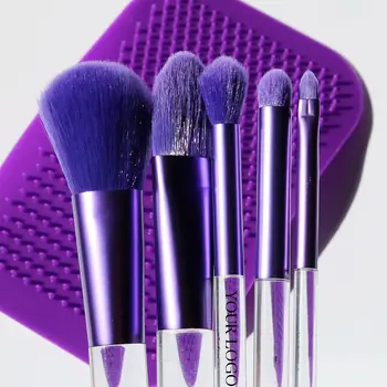 Shopify Hot Sale hair wool makeup brushes vegan blue high quality 14pcs makeup brush set make up brushes box