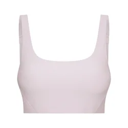YIYI New Fabrics Soft Yoga Tops Shockproof Breathable Workout Tops Solid Color Quick Dry High Support Sports Bra
