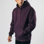 Workout Hoodie Sportswear Mens Fitness Apparel Workout Cotton Purple Oversize Fitness Hoodies