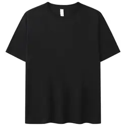 High Quality 100% Premium Cotton Plus Size T-shirts Customize Printed Logo Men O-neck T-shirt Custom T Shirt