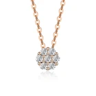 9k New Design 9K Real Gold Jewelry Wholesale Women Necklaces With Diamond