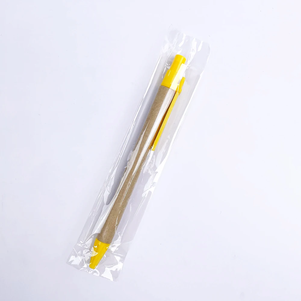 Factory Wholesale Customized Recycled Biodegradable Eco Friendly Kraft Recycled Paper Ball Pen