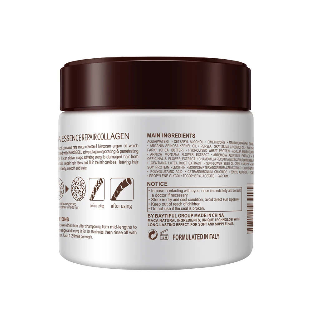 OEM&ODM   hair treatment mask Moisturizing hair products Karseell Collagen Keratin Hair Mask 500ml