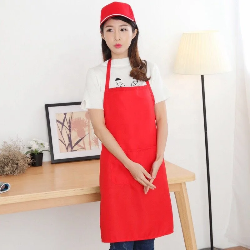 Customized blank business aprons manufacturer wholesale advertising printed logo anti fouling apron multiple colors available