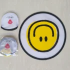 Round Hand Fan Nylon Hand Fan Custom Printed Nylon Round Folding Hand Fan Flexible Foldable Disc Fan For Summer