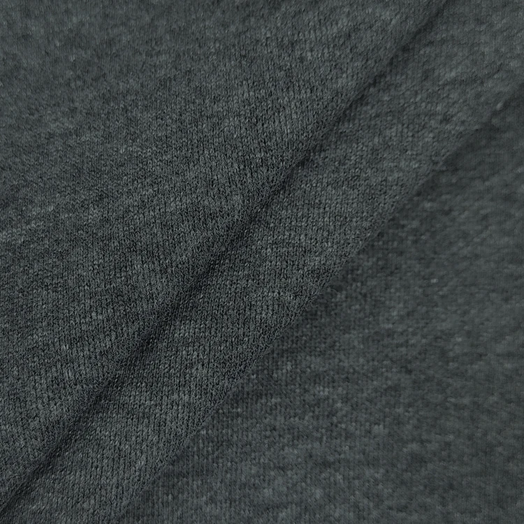 Fashion Style Knitted Terry Fabric 80 Cotton 20 Polyester Material Melange Fleee Fabric for Hoodie details