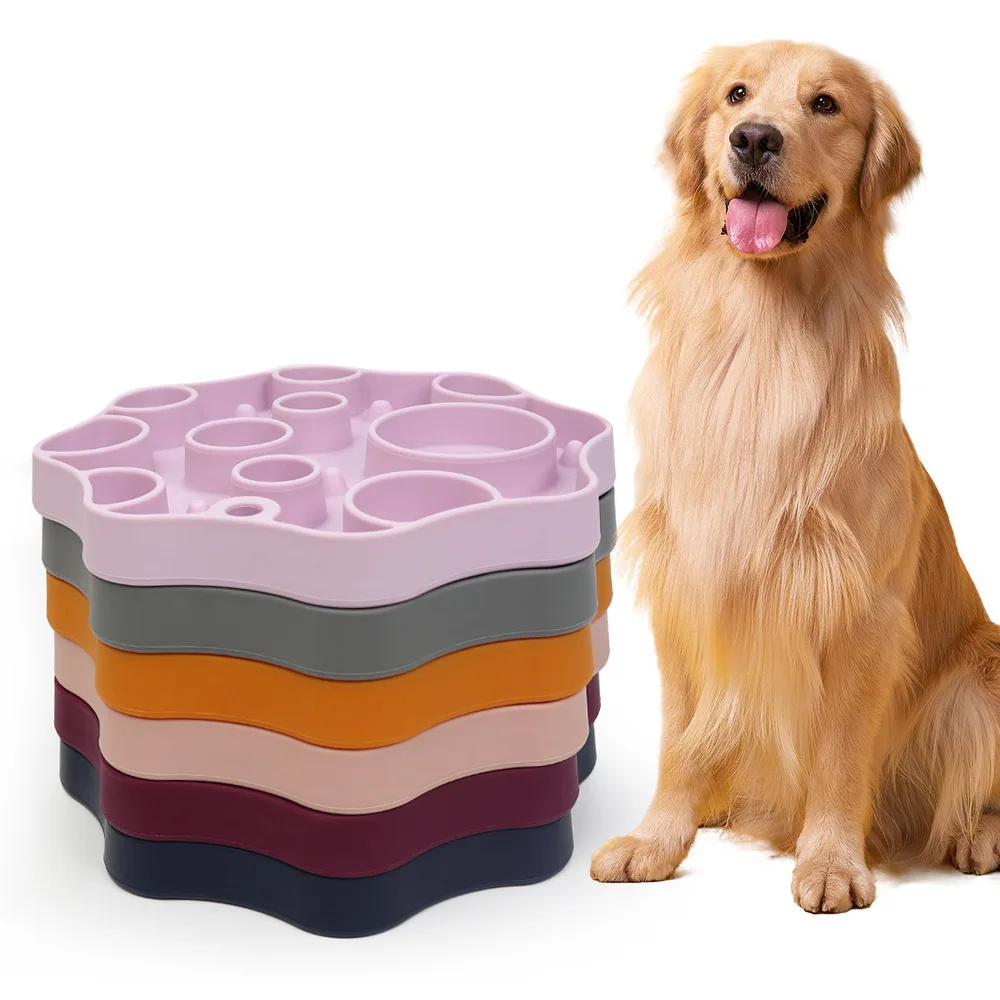 product 2 in 1 double sided slow feeder licking pad silicone dog lick mat dog food slow feeder dog bowl-48