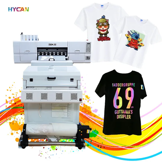 60cm Hycan 60 Dtf printer  factory direct sale 60cm print DTF digital inkjet printer pet film  tshirt hoodie customization