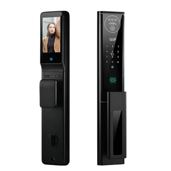 Enrique Tuya Wifi 3D Face Recognition Real Time Video Intercom Waterproof Fingerprint Digital Smart Door Lock