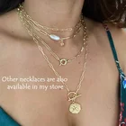 Jewelry Women Minimalist Jewelry Copper Clavicle Necklace Couple Statement Pendant Charm Necklace