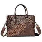 Handbag Briefcase Bag For Men And Women Alligator Print Laptop Handbag BRB09