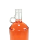 Glass Bottle And 750ml Glass Bottle With Finger Ring And Cork Stopper Decanter For Whiskey Vodka