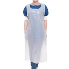 Wear Disposable Apron Pe Pedisposable Disposable Apron Plastic Wear For Sea Food Pe Apron