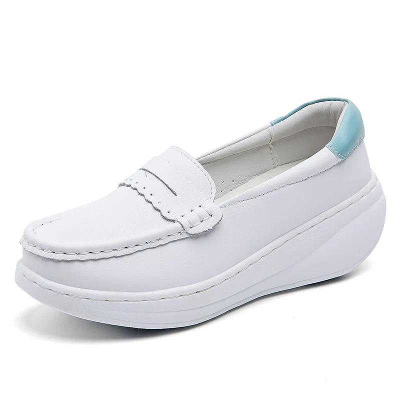 all white non slip nursing shoes
