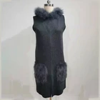 Long Skirts Wholesales Custom Winter 2021 Women Coats Long Spring Fashion Lady's Skirts Without Sleeve