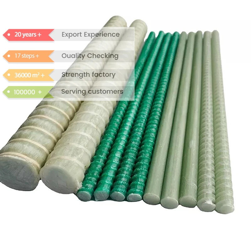 Gfrp Glass Fiber Rebar Epoxy Composite Fiberglass Reinforcing Rebar