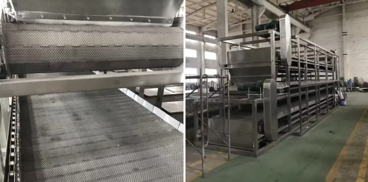 dehydrated vegetable Continuous belt Conveyor Tunnel drying machine