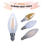 White Candle Candle Led Bulb NEW LIGHTS 2700K Warm White E12 E14 Vintage Edison Led Candle Light C35 Led Filament Bulb