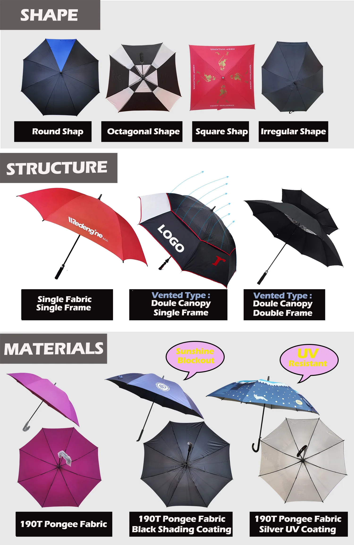 High Quality Golf Umbrella