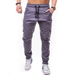 Men's Retro Cargo Trousers Combats Work Loose Workwear Pants Outdoor Hiking Casual Cotton Pants pantalon cargo pantalon