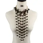 Pearl Pearlpearl Luxury Jewelry Simulated Pearl Necklace Big Exaggeration Multilayer Tassel Pearl Necklace
