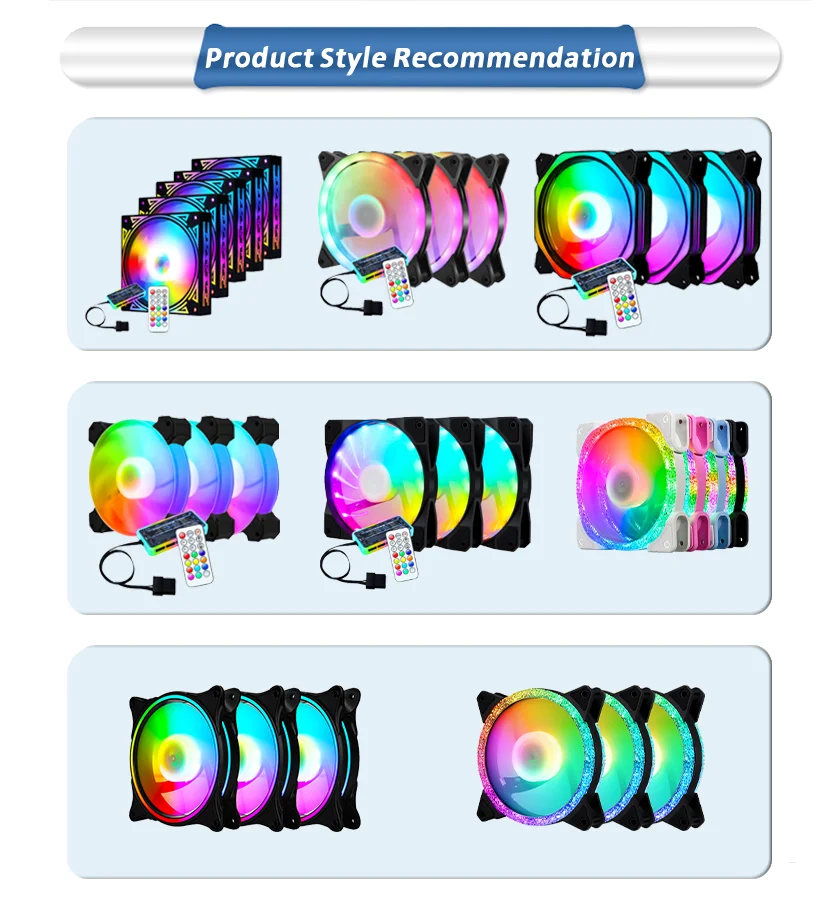 Wholesale Oem Computer Cooling Fan Argb Cpu 120mm Laptop Fan Rgb Fan