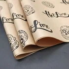 Paper Kraft 30gsm Custom Deli Paper Burger Wrap Greaseproof Kraft Paper