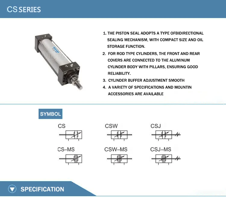 Sc Series Large Round Tube Airtac High Temperature Double Action