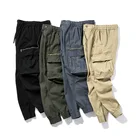 Men Pants Wholesale Custom Logo Spring Autumn New Multi-pocket Casual Cargo Men Pants Trousers