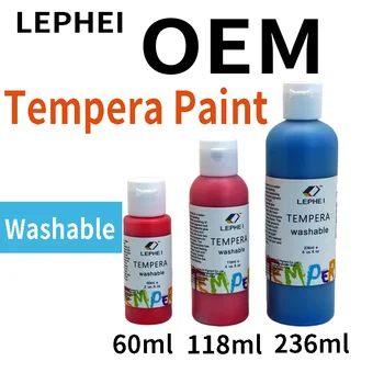 236ml MSDS Non-toxic washable tempera paint for kids and students