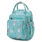 Diaper 2021 Fashion Print Color Custom Cartoon Wholesale Waterproof Polyester Mother Baby Mummy Nappy Diaper Backpack